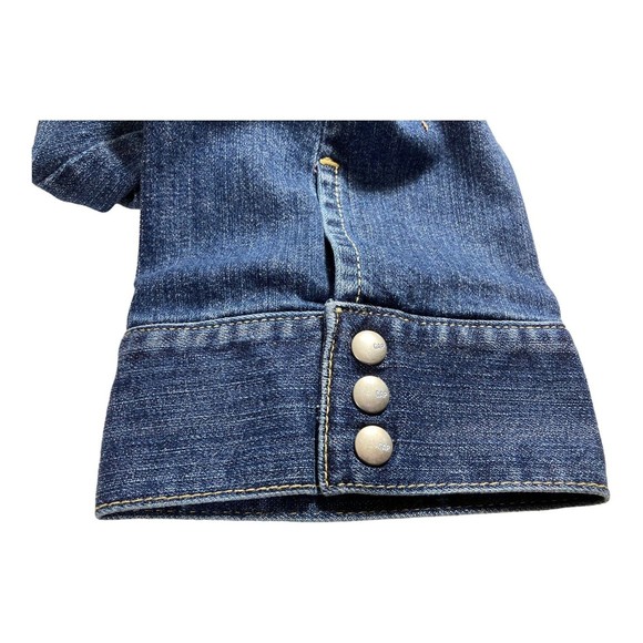 Gap Jeans Ultra Low Rise Cropped Medium Wash Denim Women's 4 Regular EUC - Picture 6 of 8